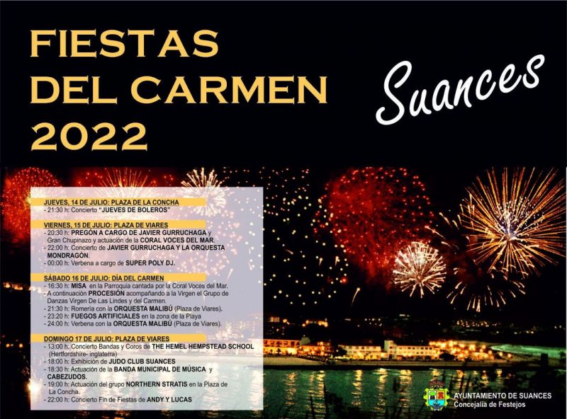 Fiesta patronales de la Virgen del Carmen 2022 Suances